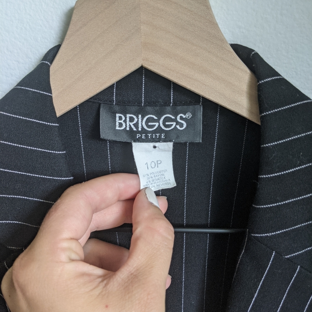 ❤️ Briggs women's petite pinstripe blazer - Picture 2 of 5